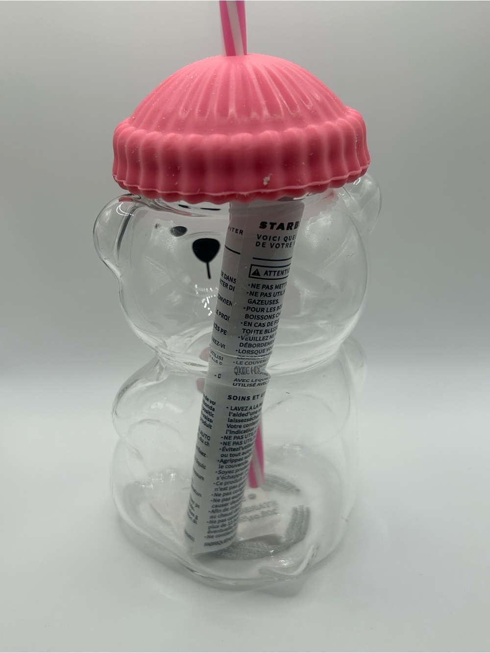 RARE Pink Starbucks Glass Bearista Cup - Picture 5 of 10